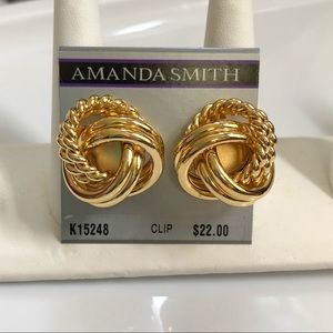 Stunning Gold Clip Ons